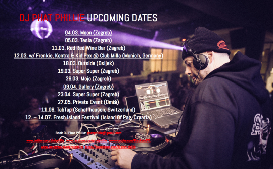 DJ Phat Phillie’s Upcoming Dates