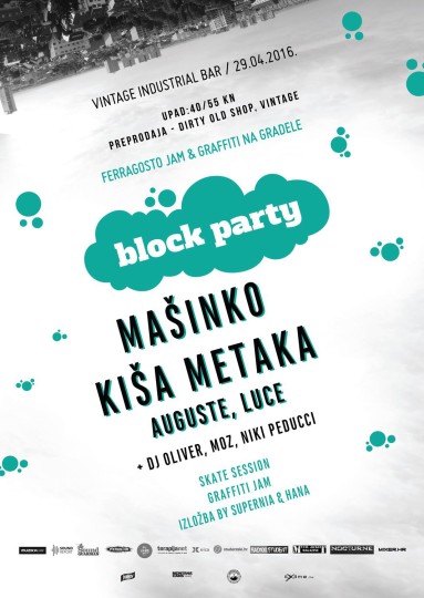 Ferragosto Jam x GNG block party @ Vintage Industrial Bar, Zagreb (29. 4.)
