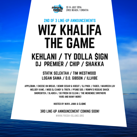 The Game, Kehlani, Wiz Khalifa, Ty Dolla $ign, DJ Premier at Fresh Island 2016