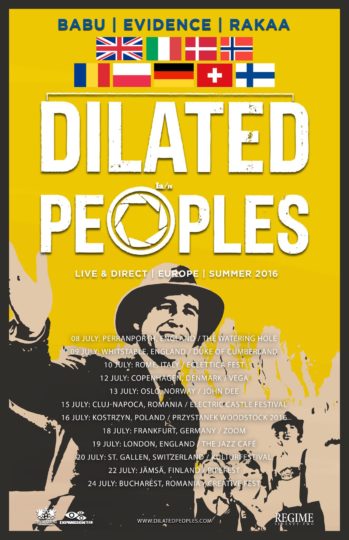 Dates for Dilated Peoples' Euro Tour 2016