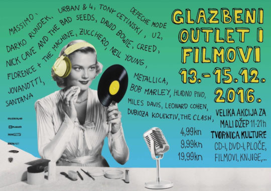 Glazbeni outlet @ Tvornica kulture, Zagreb (13. - 15. 12.)