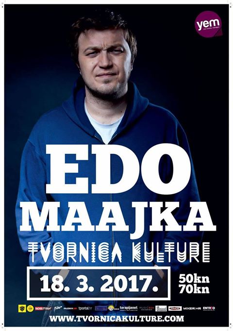 Večeras: Edo Maajka s bendom @ Tvornica kulture, Zagreb