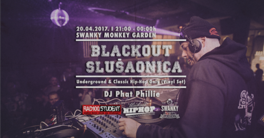 Blackout slušaonica @ Swanky Monkey Garden, Zagreb (20. 4.)