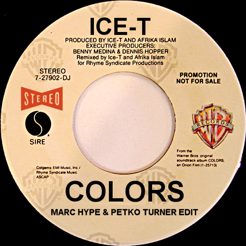 Dig Of The Day: Ice-T – Colors (Marc Hype & Petko Turner Edit)
