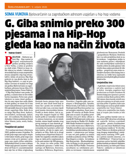 Intervju: Soma Vukova za Bjelovarski List