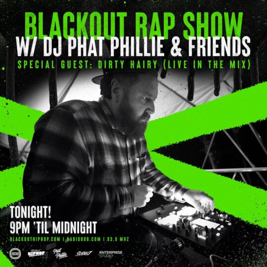 Dirty Hairy (Live In The Mix) Tonight On Blackout Rap Show (Radio 808)
