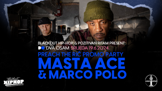 Masta Ace & Marco Polo Show Flyer