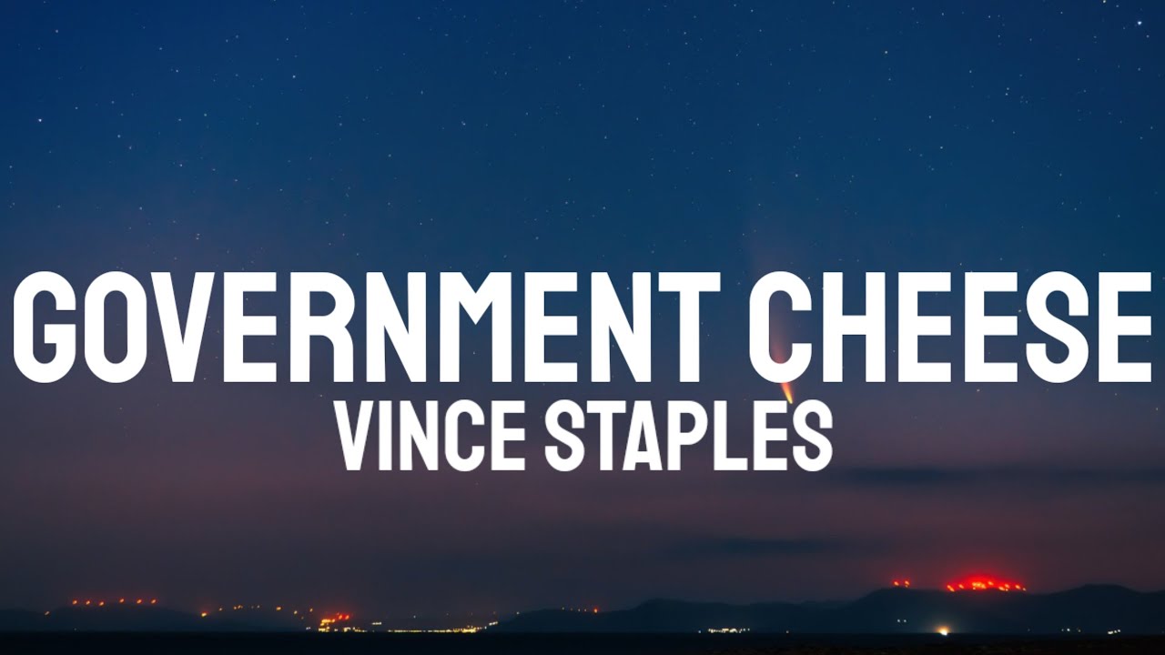 Vince Staples Government Cheese Blackout Hip Hop
