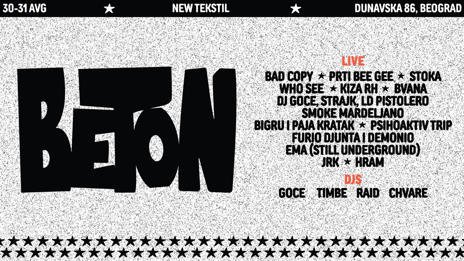 Predstavljamo Novi Hip-Hop Festival – Beton!