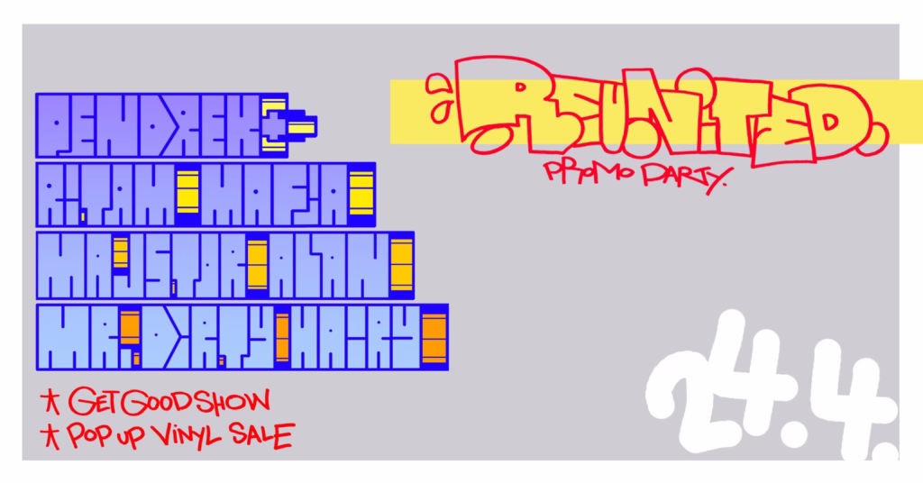 Reunited promo party flyer